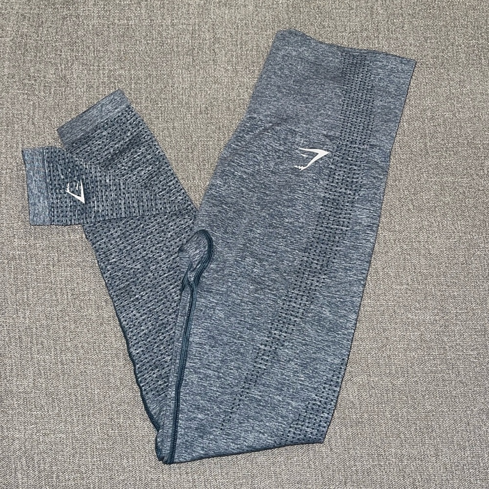 Vital Seamless Gymshark Leggings - Blue Marl